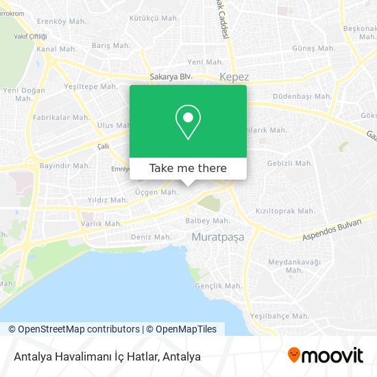 Antalya Havalimanı İç Hatlar map