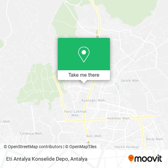 Eti Antalya Konselide Depo map