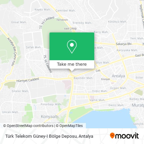 Türk Telekom Güney-I Bölge Deposu map