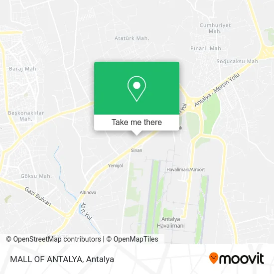 MALL OF ANTALYA map