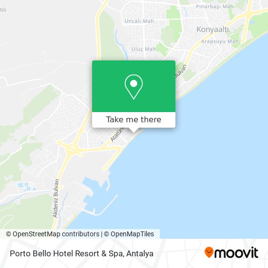 Porto Bello Hotel Resort & Spa map