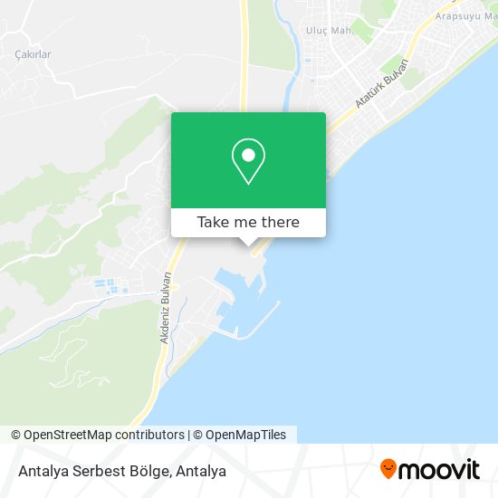 Antalya Serbest Bölge map