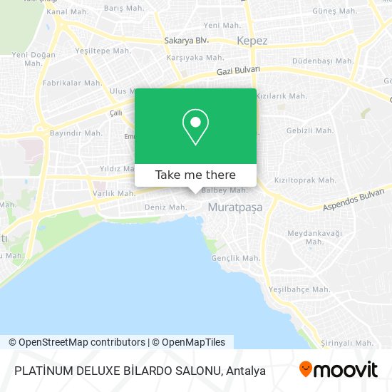 PLATİNUM DELUXE BİLARDO SALONU map