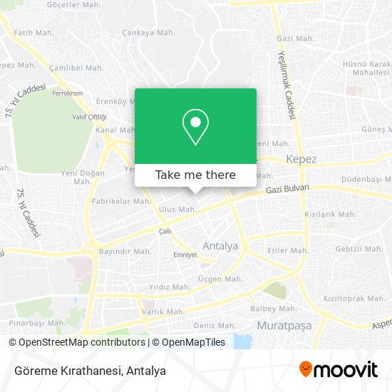 Göreme Kırathanesi map