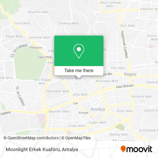 Moonlight Erkek Kuaförü map