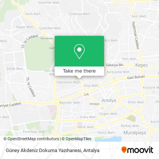Güney Akdeniz Dokuma Yazıhanesi map