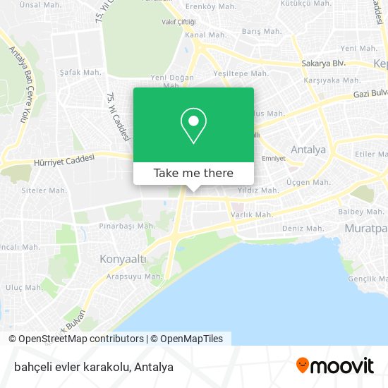 bahçeli evler karakolu map