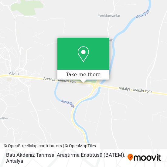 Batı Akdeniz Tarımsal Araştırma Enstitüsü (BATEM) map
