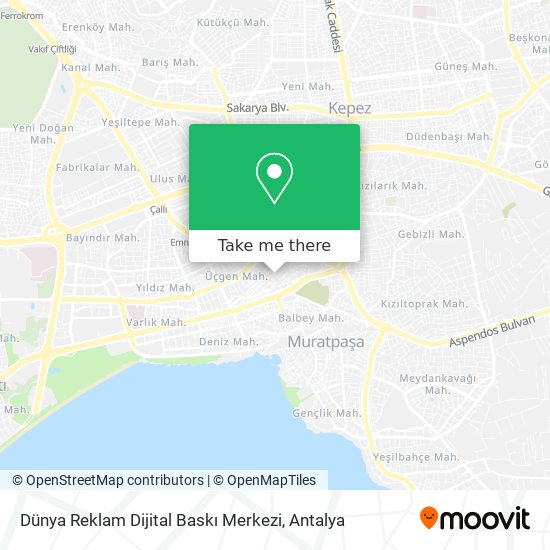 Dünya Reklam Dijital Baskı Merkezi map