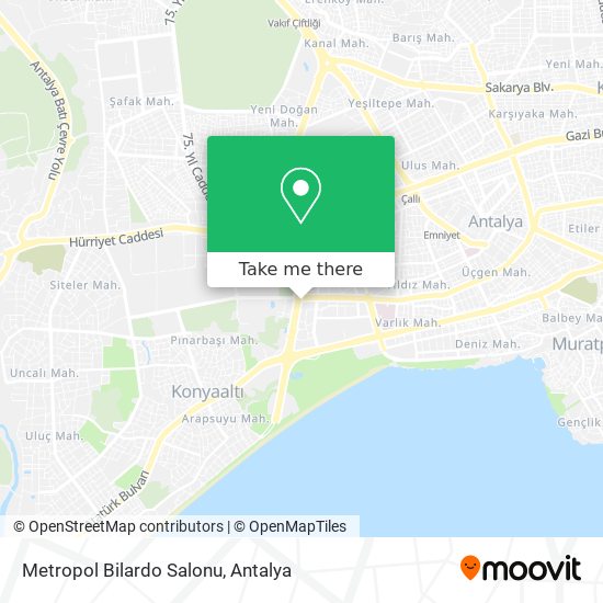 Metropol Bilardo Salonu map