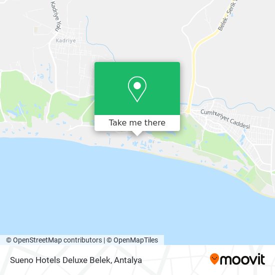 Sueno Hotels Deluxe Belek map