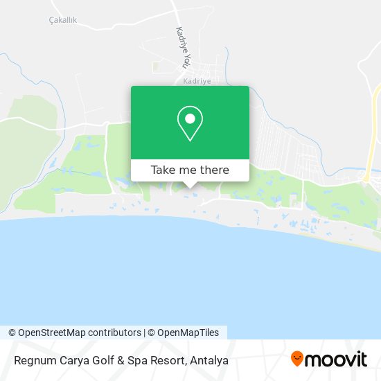 Regnum Carya Golf & Spa Resort map