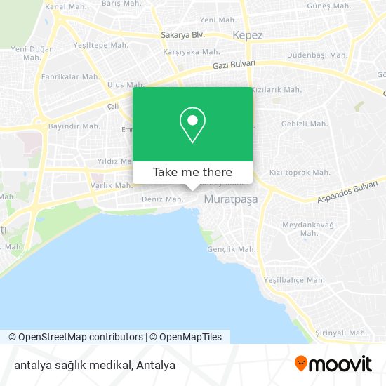 antalya sağlık medikal map
