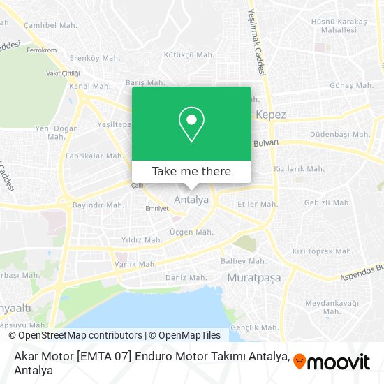 Akar Motor  [EMTA 07] Enduro Motor Takımı Antalya map