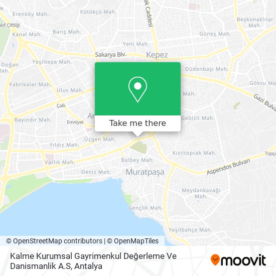 Kalme Kurumsal Gayrimenkul Değerleme Ve Danismanlik A.S map