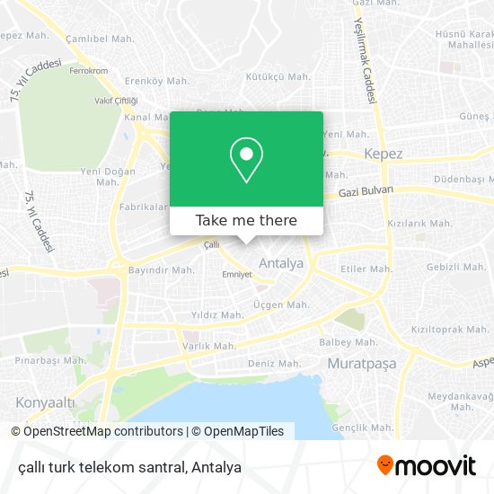 çallı turk telekom santral map