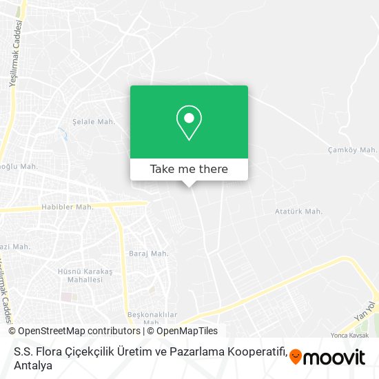 S.S. Flora Çiçekçilik Üretim ve Pazarlama Kooperatifi map