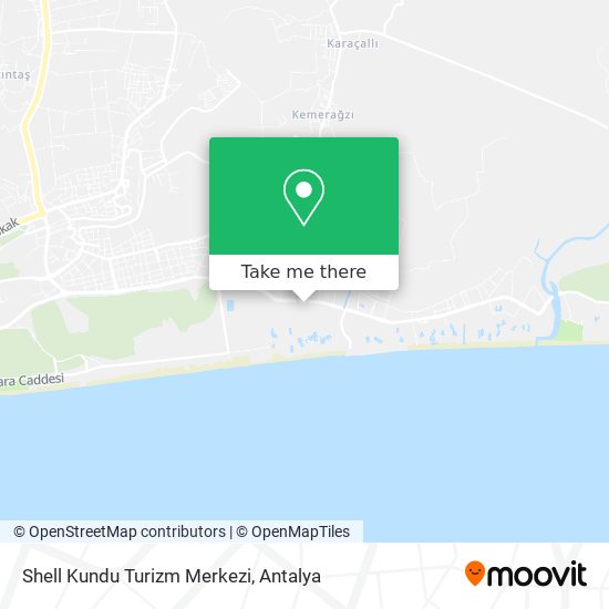 Shell Kundu Turizm Merkezi map