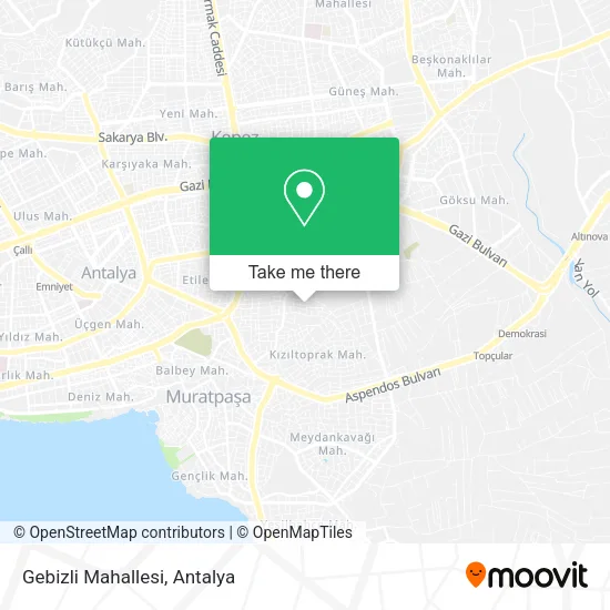 Gebizli Mahallesi map