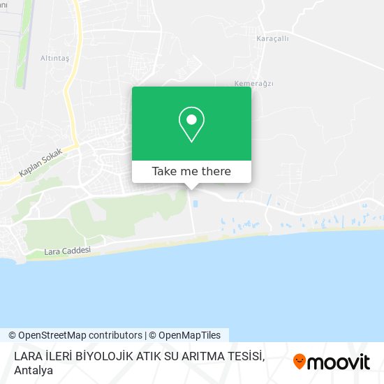 LARA İLERİ BİYOLOJİK ATIK SU ARITMA TESİSİ map