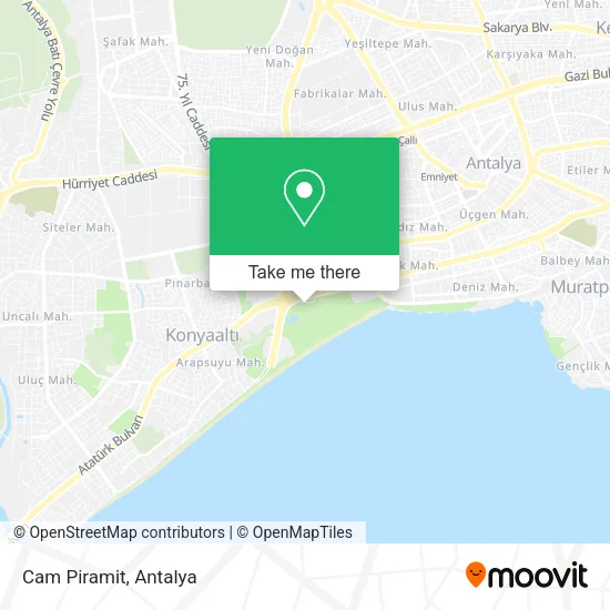 Cam Piramit map