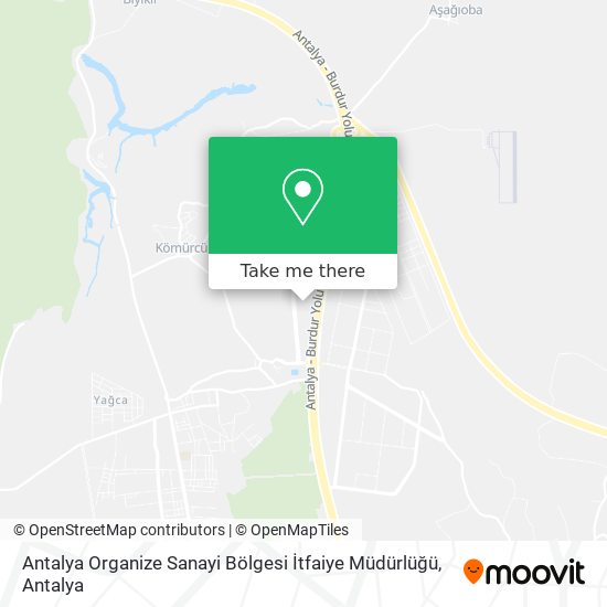 Antalya Organize Sanayi Bölgesi İtfaiye Müdürlüğü map