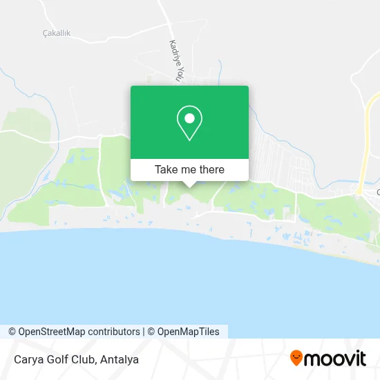 Carya Golf Club map