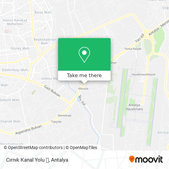 Cırnık Kanal Yolu 🏊 map