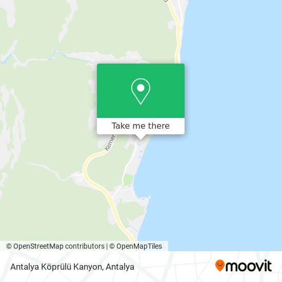 Antalya Köprülü Kanyon map