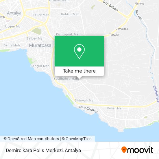 Demircikara Polis Merkezi map