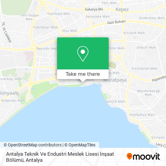 Antalya Teknik Ve Endustri Meslek Lisesi Inşaat Bölümü map