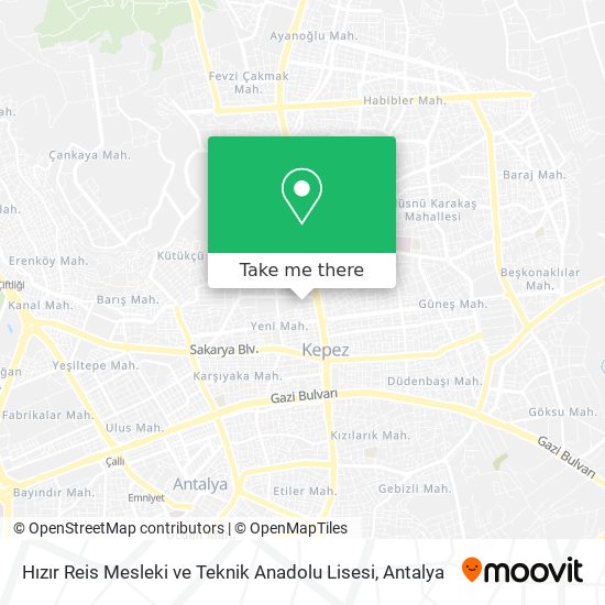 Hızır Reis Mesleki ve Teknik Anadolu Lisesi map