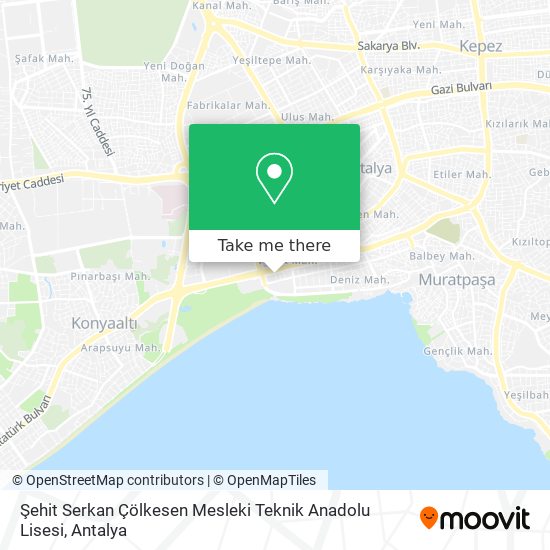 Şehit Serkan Çölkesen Mesleki Teknik Anadolu Lisesi map