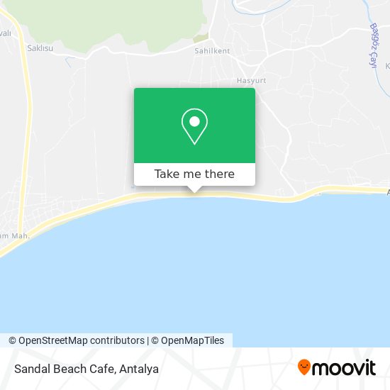 Sandal Beach Cafe map