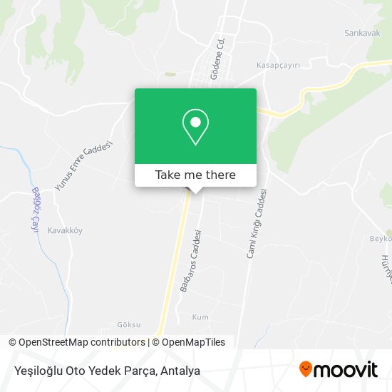 Yeşiloğlu Oto Yedek Parça map