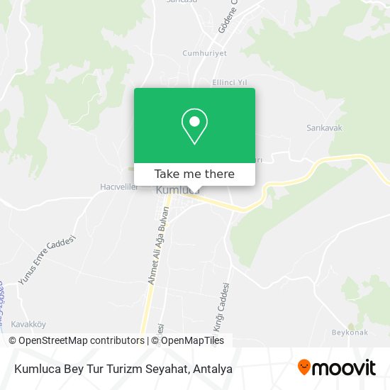 Kumluca Bey Tur Turizm Seyahat map