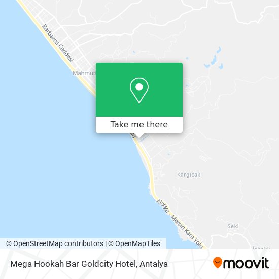 Mega Hookah Bar Goldcity Hotel map