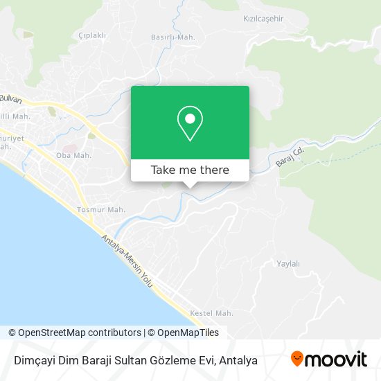Dimçayi Dim Baraji Sultan Gözleme Evi map