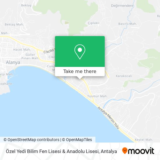 Özel Yedi Bilim Fen Lisesi & Anadolu Lisesi map