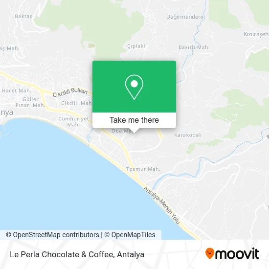 Le Perla Chocolate & Coffee map