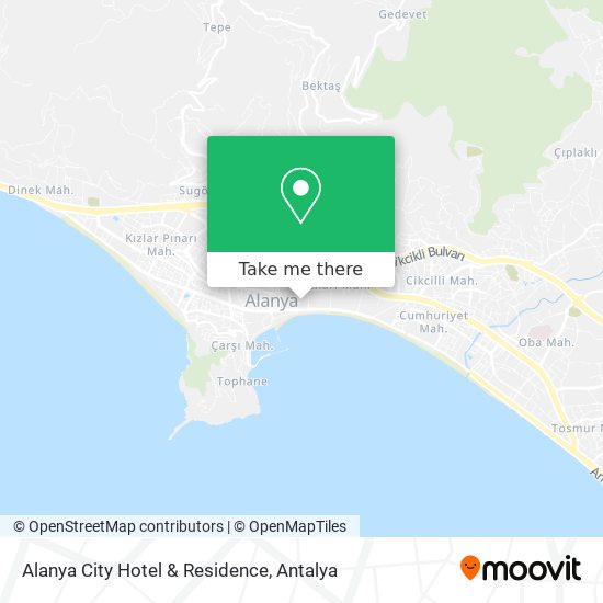 Alanya City Hotel & Residence map