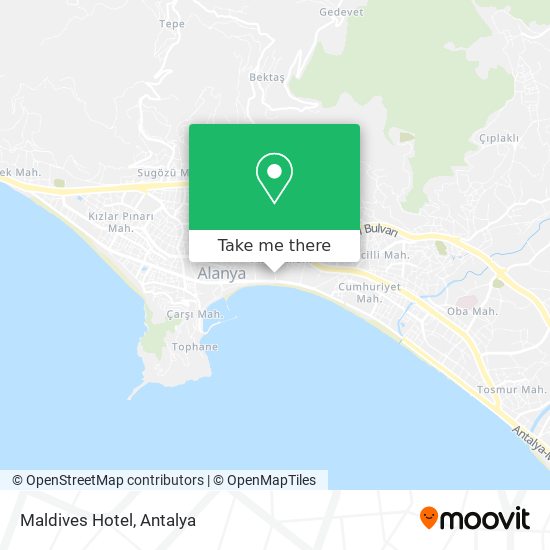 Maldives Hotel map