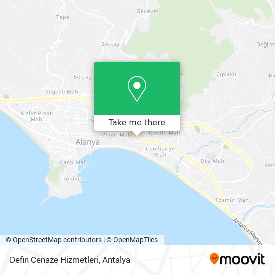 Defin Cenaze Hizmetleri map