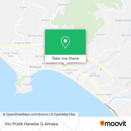 Oto Pratık Hanedar O map