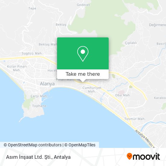 Asım İnşaat Ltd. Şti. map