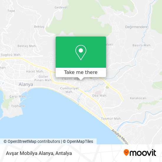 Avşar Mobilya Alanya map