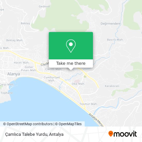 Çamlıca Talebe Yurdu map