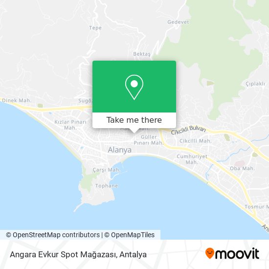 Angara Evkur Spot Mağazası map