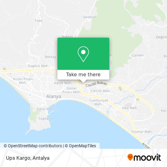 Ups Kargo map