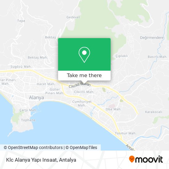 Klc Alanya Yapı Insaat map